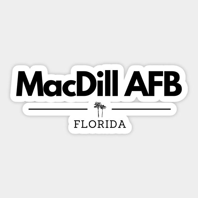 MacDill AFB, Florida Sticker by Dear Military Spouse 